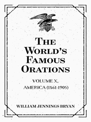 cover image of The World's Famous Orations